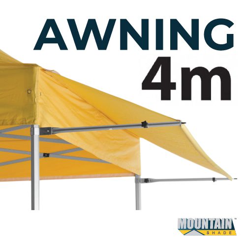 Marquee Awning Kit 4m Frame and Material in pack - YELLOW AW4M-KIT-YELLOW-0