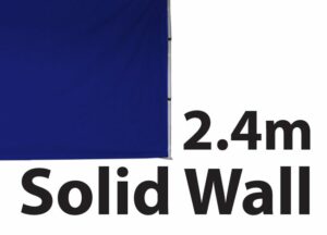 Stock Solid Wall - POLY Material Marquee Wall 2.4m - Solid Wall type -  24SINGWS-BLUE