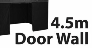 Stock Marquee POLY Wall  Material 4.5m Door Wall type - BLACK 45SINGWD-BLACK
