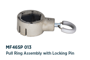 Pull ring assembly with billet locking pin - MF46SP 013