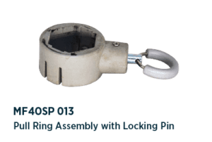 Pull ring assembly with billet locking pin, compact frame - MF40SP 013