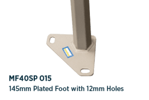 190mm plated foot with 15mm holes - MF40SP 014