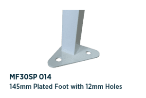 Foot assembly  145mm with 12mm holes- MF30SP 014