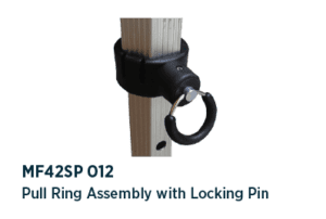 Pull ring assembly with billet locking pin - MF42SP 012