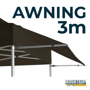 Marquee Awning Kit 3m Frame and Material in pack - BLACK AW3M-KIT-BLACK