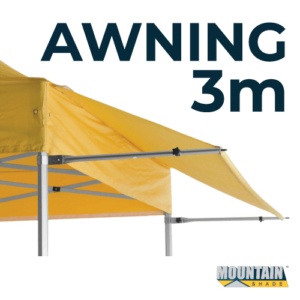 Marquee Awning Kit 3m Frame and Material in pack - YELLOW AW3M-KIT-YELLOW