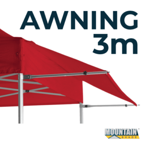 Marquee Awning Kit 3m Frame and Material in pack - RED AW3M-KIT-RED