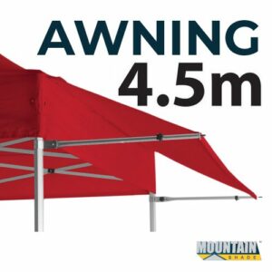 Marquee Awning Kit 4.5m Frame and Material in pack - RED AW45M-KIT-RED
