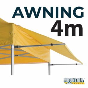 Marquee Awning Kit 4m Frame and Material in pack - YELLOW AW4M-KIT-YELLOW