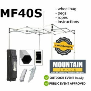 MF40S Frame 3x3m HEX inc. Wheel bag, Pegs Ropes 3 YR Warr