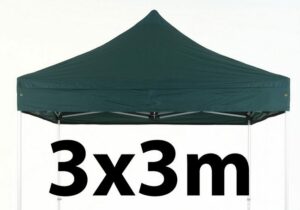 Marquee Roof 3m x 3m - GREEN - STOCK POLYESTER RR-330-GREEN
