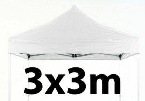 Marquee Roof 3m x 3m - WHITE - STOCK POLYESTER RR-330-WHITE
