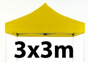 Marquee Roof 3m x 3m - YELLOW - STOCK POLYESTER RR-330-YELLOW
