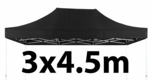 Marquee Roof 3m x 4.5m - BLACK - STOCK POLYESTER RR-345-BLACK