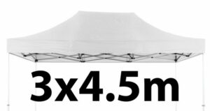 Marquee Roof 3m x 4.5m - WHITE - STOCK POLYESTER RR-345-WHITE