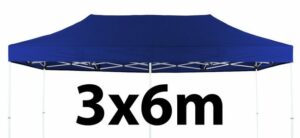 Marquee Roof 3m x 6m - BLUE - STOCK POLYESTER RR-360-BLUE