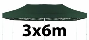 Marquee Roof 3m x 6m - GREEN - STOCK POLYESTER RR-360-GREEN