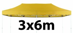 Marquee Roof 3m x 6m - YELLOW - STOCK POLYESTER RR-360-YELLOW