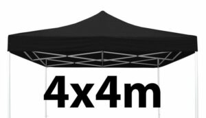 Marquee Roof 4m x 4m - BLACK - STOCK POLYESTER RR-440-BLACK
