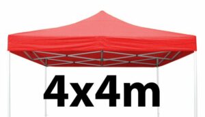 Marquee Roof 4m x 4m - RED - STOCK POLYESTER RR-440-RED