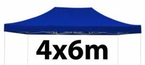 Marquee Roof 4m x 6m - BLUE - STOCK POLYESTER RR-460-BLUE