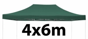 Marquee Roof 4m x 6m - GREEN - STOCK POLYESTER RR-460-GREEN