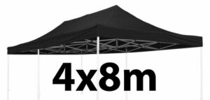 Marquee Roof 4m x 8m - BLACK - STOCK POLYESTER RR-480-BLACK
