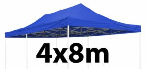 Marquee Roof 4m x 8m - BLUE - STOCK POLYESTER RR-480-BLUE