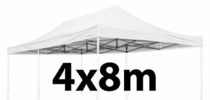 Marquee Roof 4m x 8m - WHITE - STOCK POLYESTER RR-480-WHITE