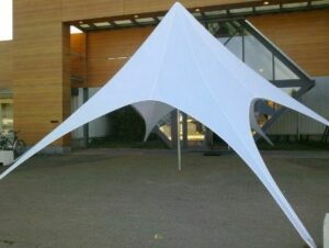 10M Star Shade Assembly with Heavy Duty Poly Roof - 10m Star Shade Package in Stock Colour STSH10M