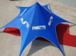 13M Star Shade Assembly with Heavy Duty Poly Roof - 13m Star Shade Package in Stock Colour STSH13M