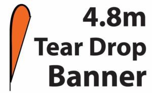 Premium Deluxe Teardrop Banner - Size  4.8m