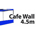 4.5m cafe wall blue
